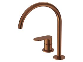 Hero - Mizu Soothe MK2 Medium Height Hob Mixer Set Brushed Bronze (6 Star) Lead Free