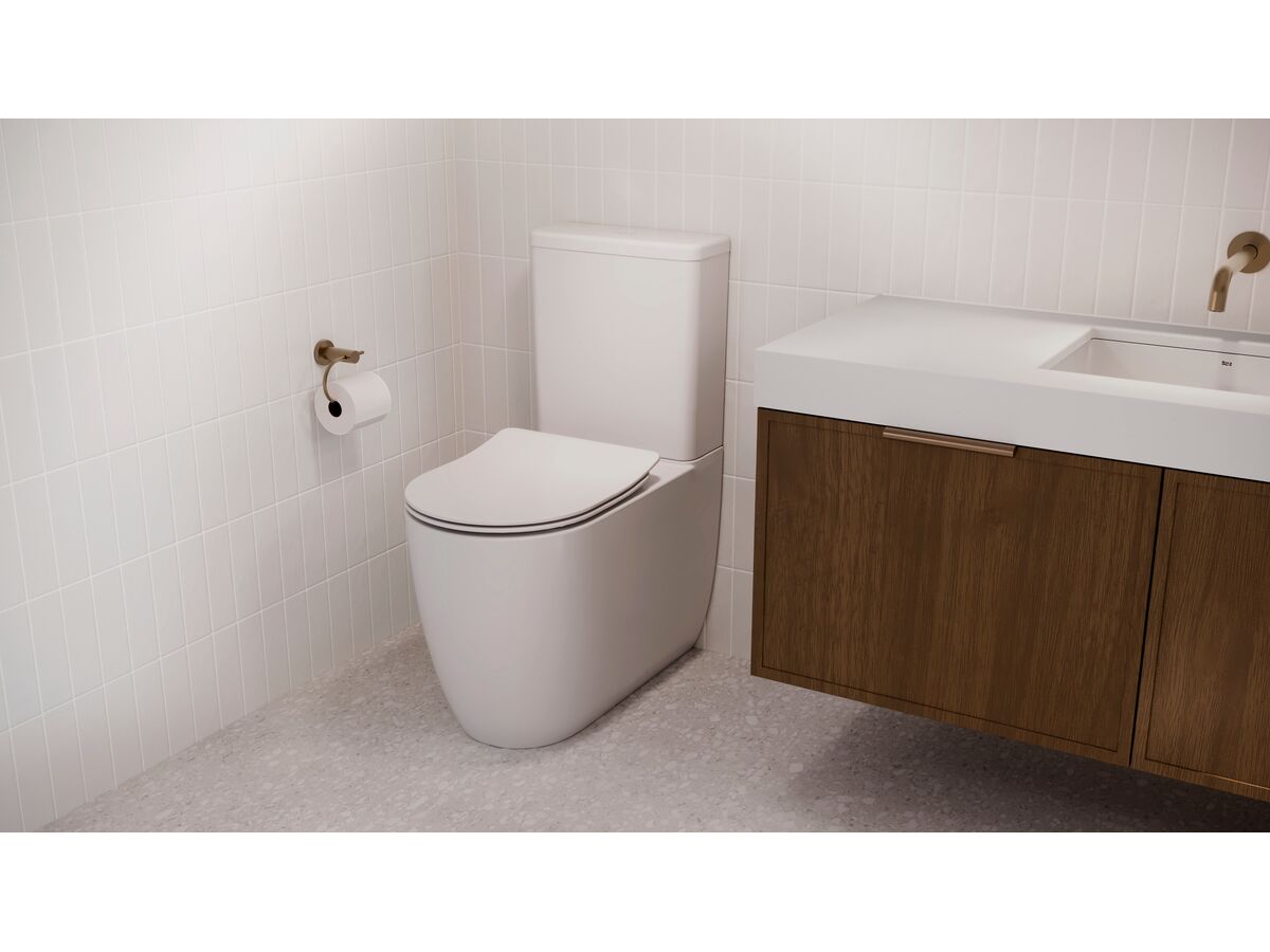 In Situ - Kado Lussi Close Coupled Back To Wall Vortex Rimless Overheight Toilet Suite with Soft Close Quick Release Seat White (4 Star)