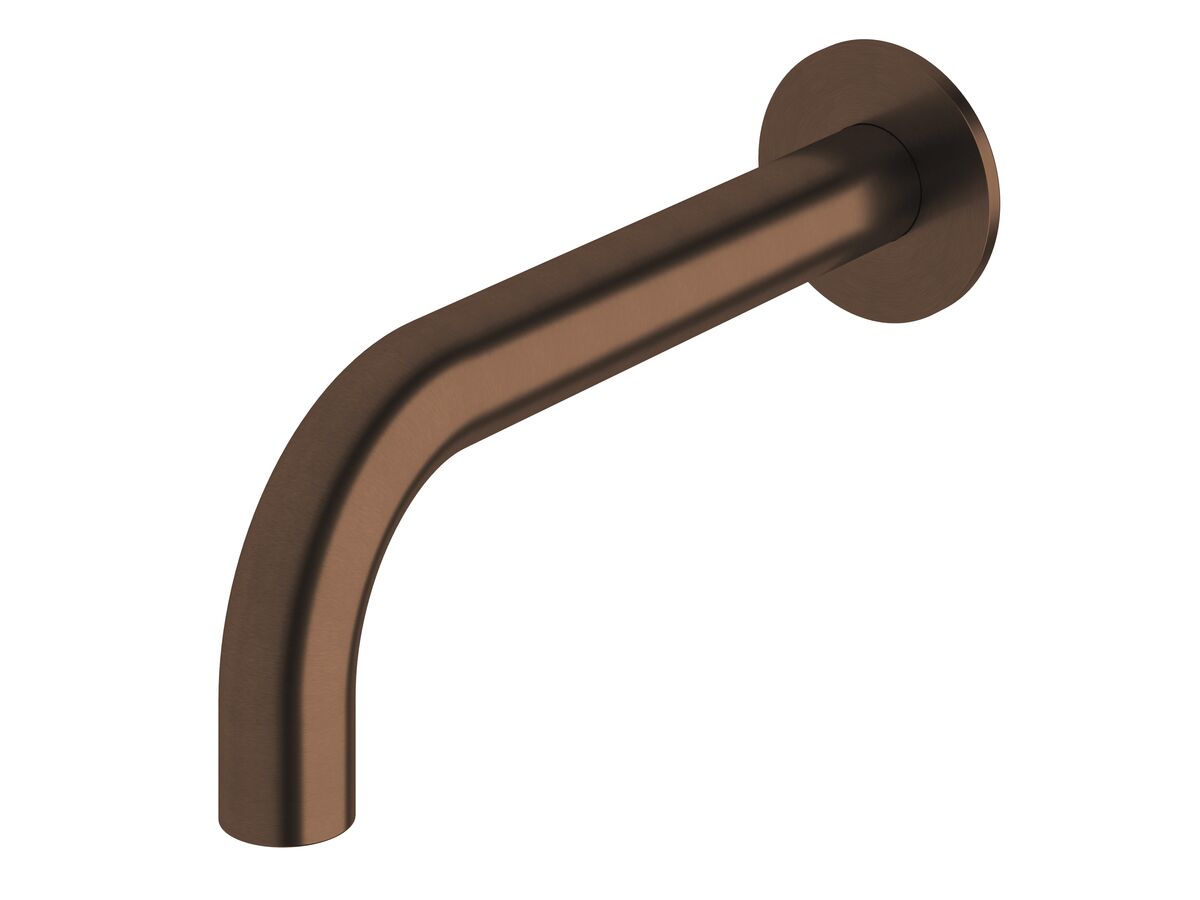 Sussex Pure Wall Bath/Basin Outlet 200mm PVD Brushed Bronze (3 Star)