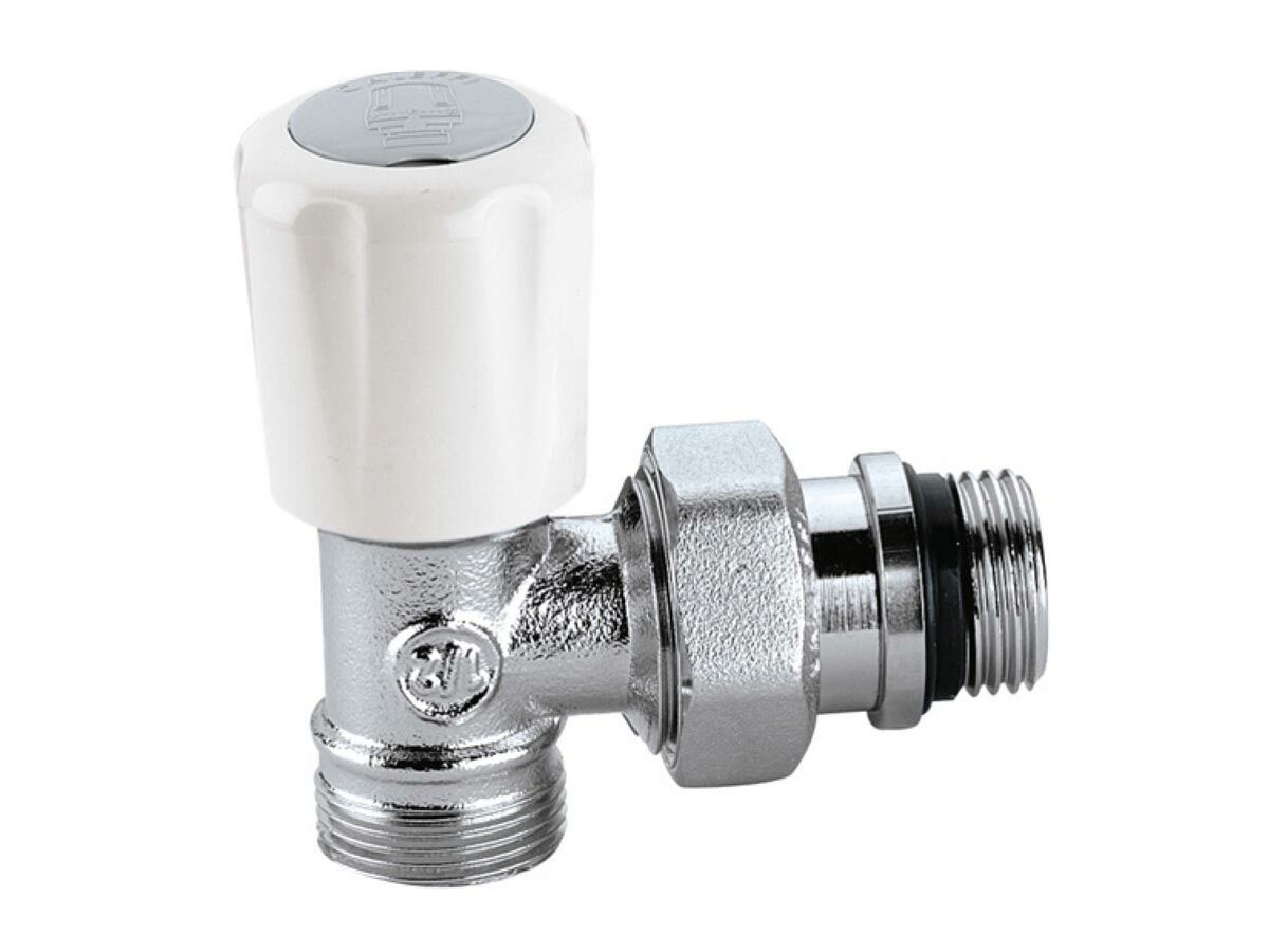 Caleffi Radiator Valve Convertible Right Angle Male 1/2"
