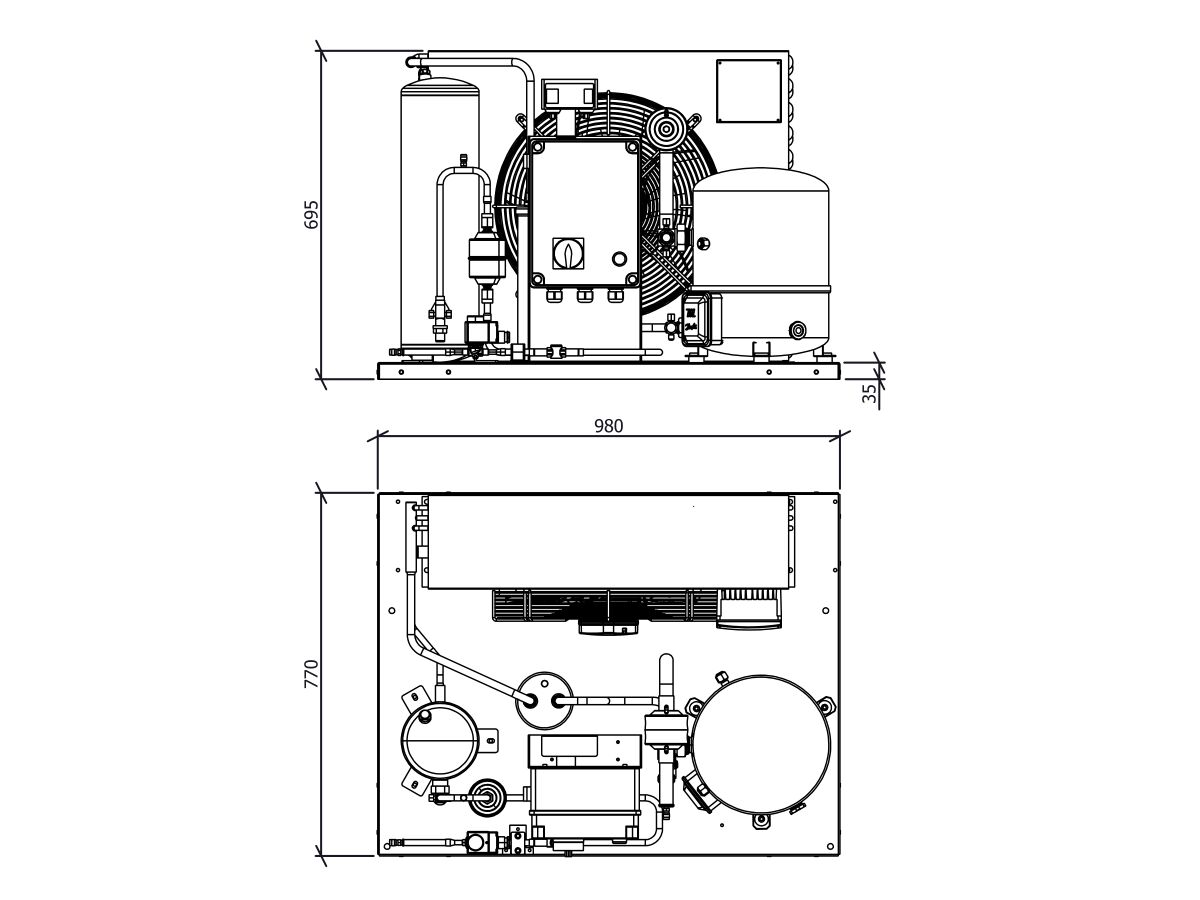 Ryker Dairy Unit GH087MHA1-2 4.2hp