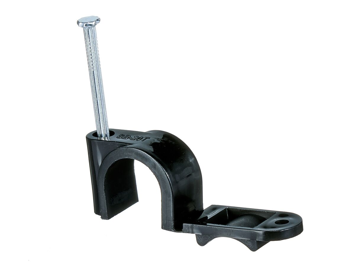 S/BACK PEX CLIP W/TAB 20MM M/NAIL (100)