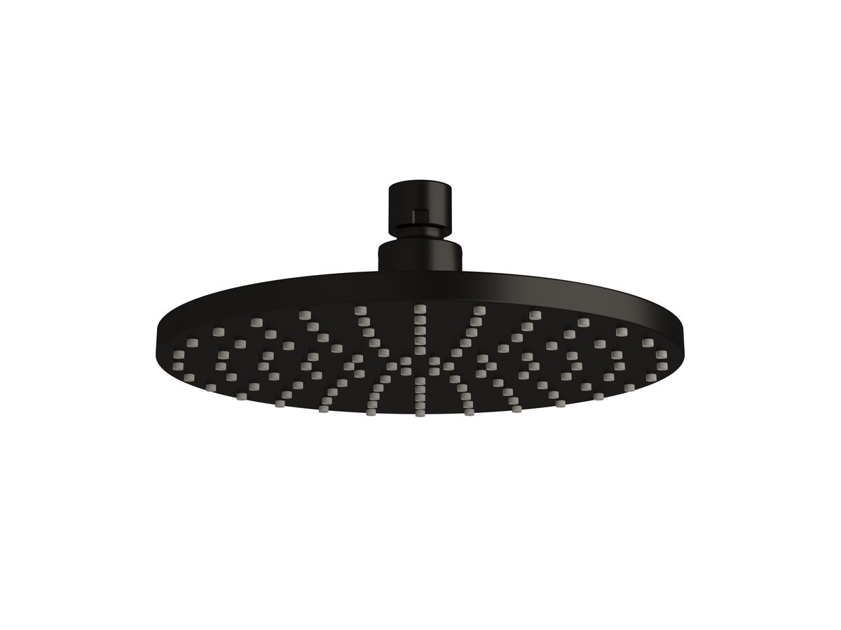 Sussex Pure Shower Head 180mm PVD Matte Black (3 Star)