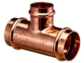 >B< Press Water Reducing Tee 50mm x 50mm x 25mm