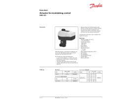 Technical Guide - Danfoss AME 435 Actuator for modulating control