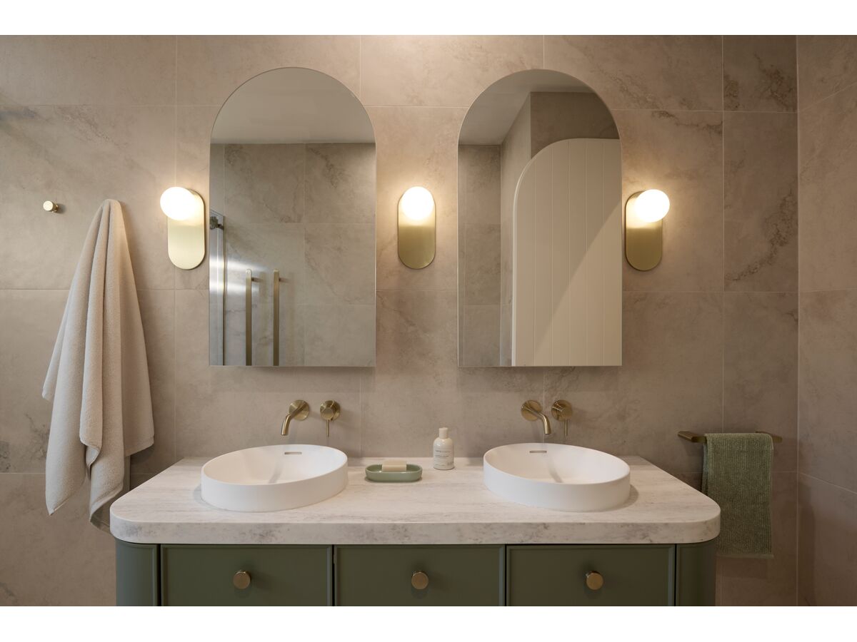 In Situ - Kado Lussi Thin Edge Round Semi Inset Basin with Solid Surface Plug and Waste 380mm