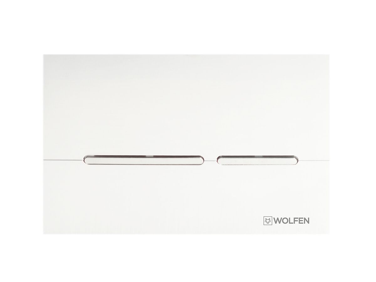 Wolfen Button / Plate (Inwall) ABS Plastic White / Chrome