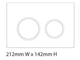 Geberit Omega 20 Dual Flush Button Chrome/ Satin/ Chrome