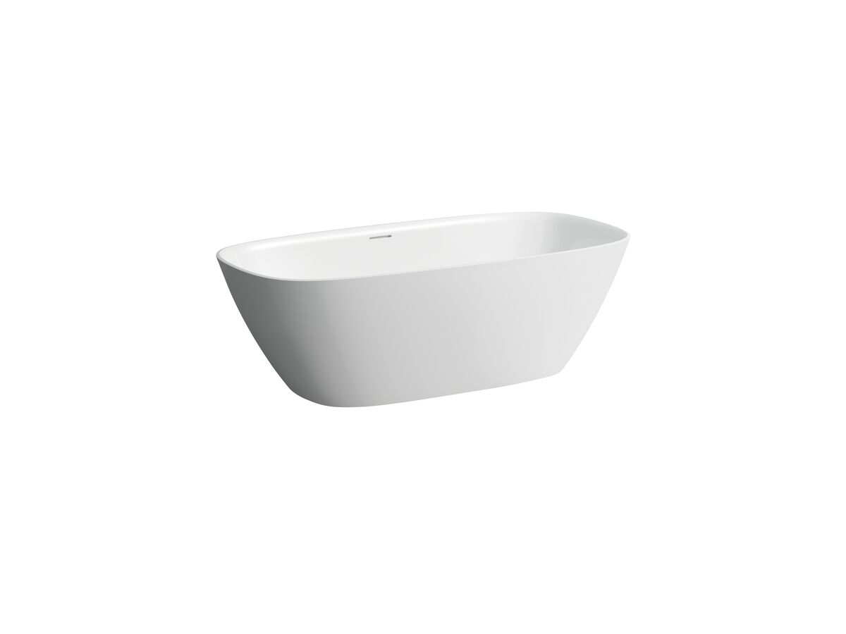 LAUFEN Ino Freestanding Bath with Overflow 1700 x 750 Sentec White