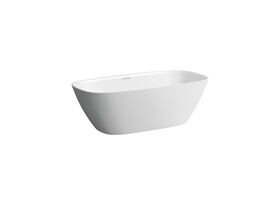 LAUFEN Ino Freestanding Bath with Overflow 1700 x 750 Sentec White