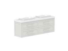 Supporting Image - Kado Lux Ensuite All Drawer Twin 1500mm Wall Hung Double Basin 50mm Top