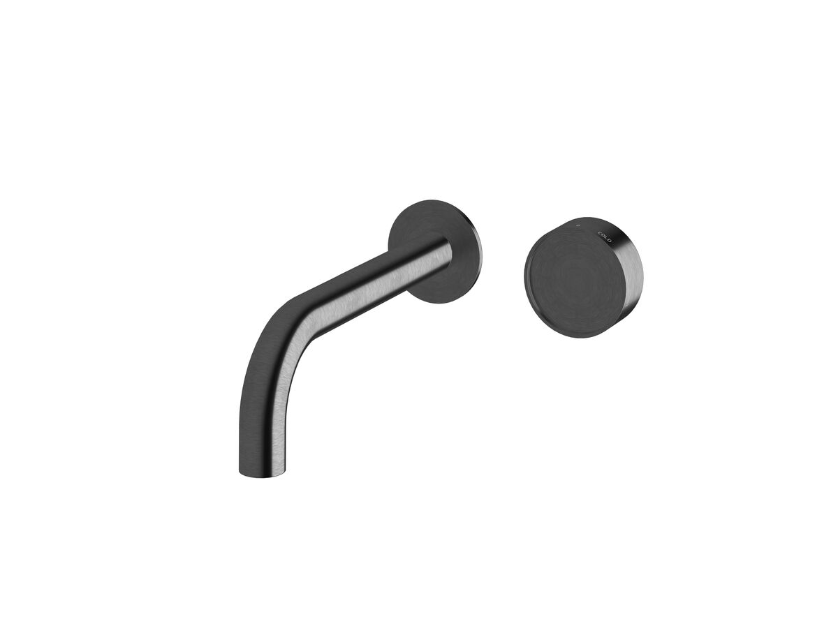 Hero - Sussex Pure Elemental Progressive Wall Basin Mixer System 200mm PVD Brushed Gunmetal (3 Star) Lead Free