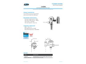 Specification Sheet - Zurn C/P Flusher & Stop Low Press New(1 Star