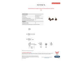 Specification Sheet - Scala Wall Bath Set Straight 160mm PVD Brushed Bronze Lead Free