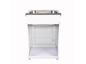 Supporting Image - Posh Bristol Standard Laundry Trough & Cabinet 45L with 1 Taphole and Bypass Stainless Steel - Back