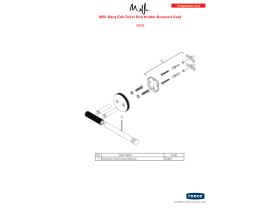 Component Listing - Milli Marq Edit Toilet Roll Holder Brushed Gold