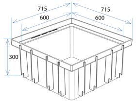 Everhard 600mm Stormwater Pit Riser Only 300mm Deep