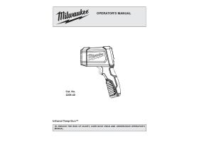 User Manual - Milwaukee Alkaline Laser Temperature Gun