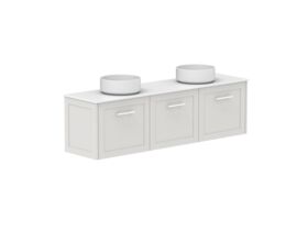 Supporting Image - Kado Lux Ensuite All Door 1500mm Wall Hung Double Basin 12mm Durasein Top