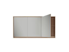 Supporting Image - Kado Aspect 1500mm Mirror Cabinet Three Doors with Surround View - Boston Oak Open
