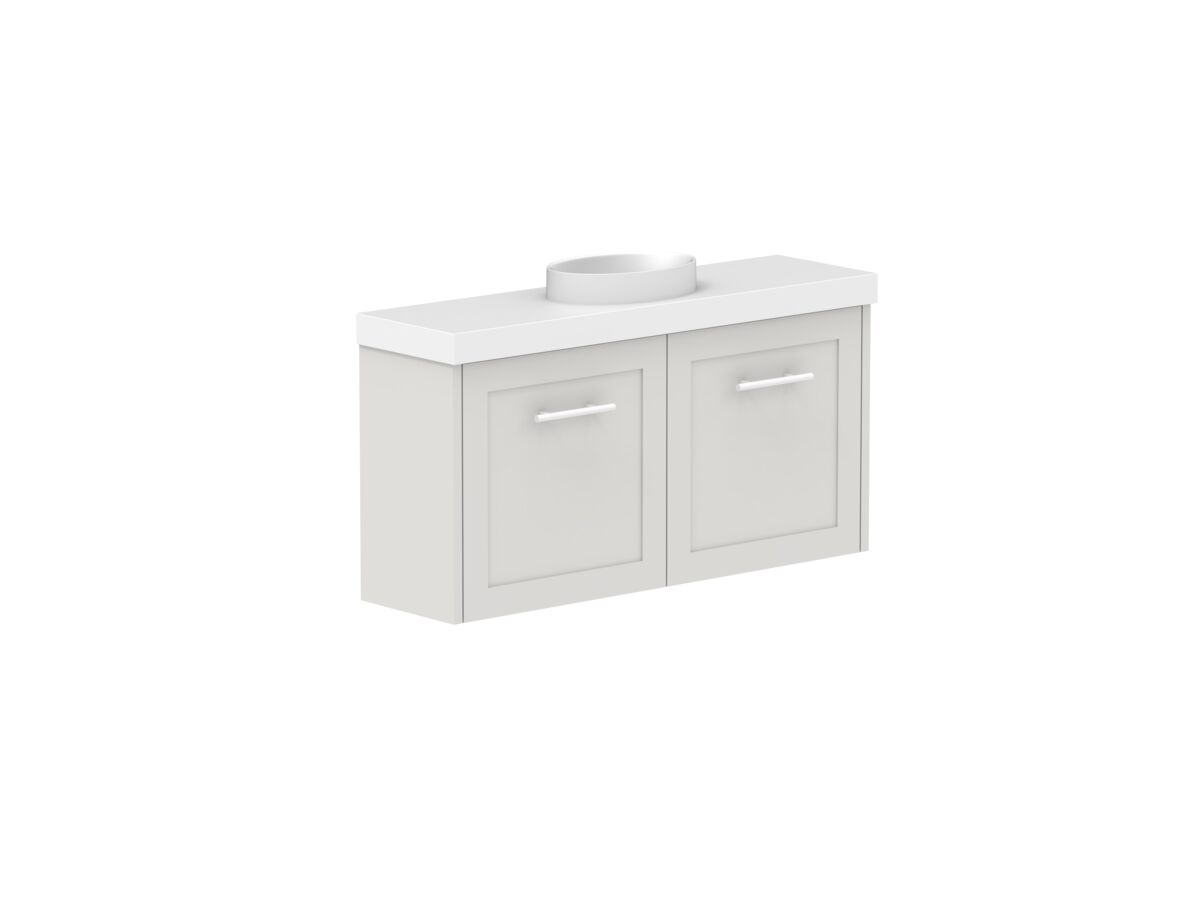 Supporting Image - Kado Lux Petite Vanity Unit Wall Hung 900mm Centre Bowl 50mm Top (Basin Included)