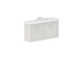 Supporting Image - Kado Lux Petite Vanity Unit Wall Hung 900mm Centre Bowl 50mm Top (Basin Included)