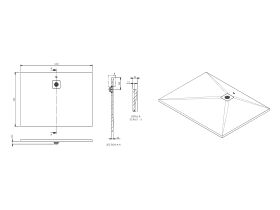 Roca Cyprus Shower Floor 1200 x 900mm Blanco