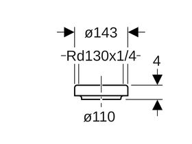 Geberit Stop End - Complete Butt Weld 110mm