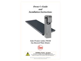 Installation Instructions - Rheem Premium Solar Loline