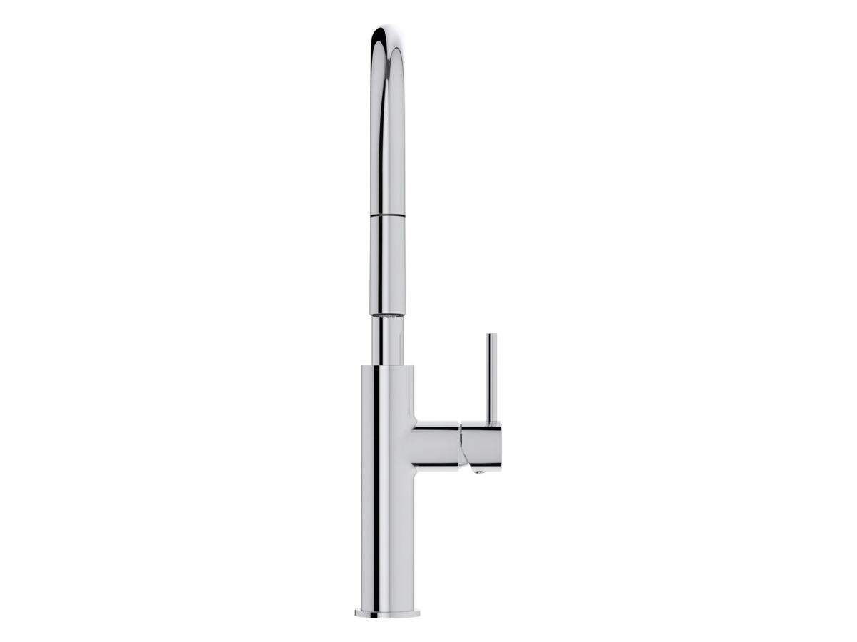 Supporting Image 2 - Mizu Drift Pull Out Gooseneck Sink Mixer Curve 2 Function Chrome (5 Star) Lead Free