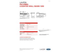 Technical Guide - LAUFEN Palomba Counter Wall Basin