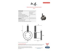 Specification Sheet - Milli Etch Shower Mixer Kit Brushed Gunmetal