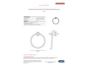 Specification Sheet - Sussex Scala Guest Towel Ring LUX PVD Brushed Smoked Gunmetal
