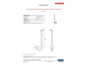 Specification Sheet - Sussex Scala Double Spare Toilet Roll Holder LUX PVD Brushed Oyster Nickel