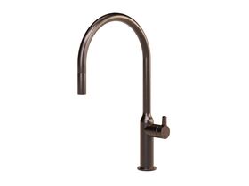 Hero - Faucet Strommen Vara Fin Gooseneck Pull Out Sink Mixer Tap 2 Function Armada Bronze (4 Star) Lead Free