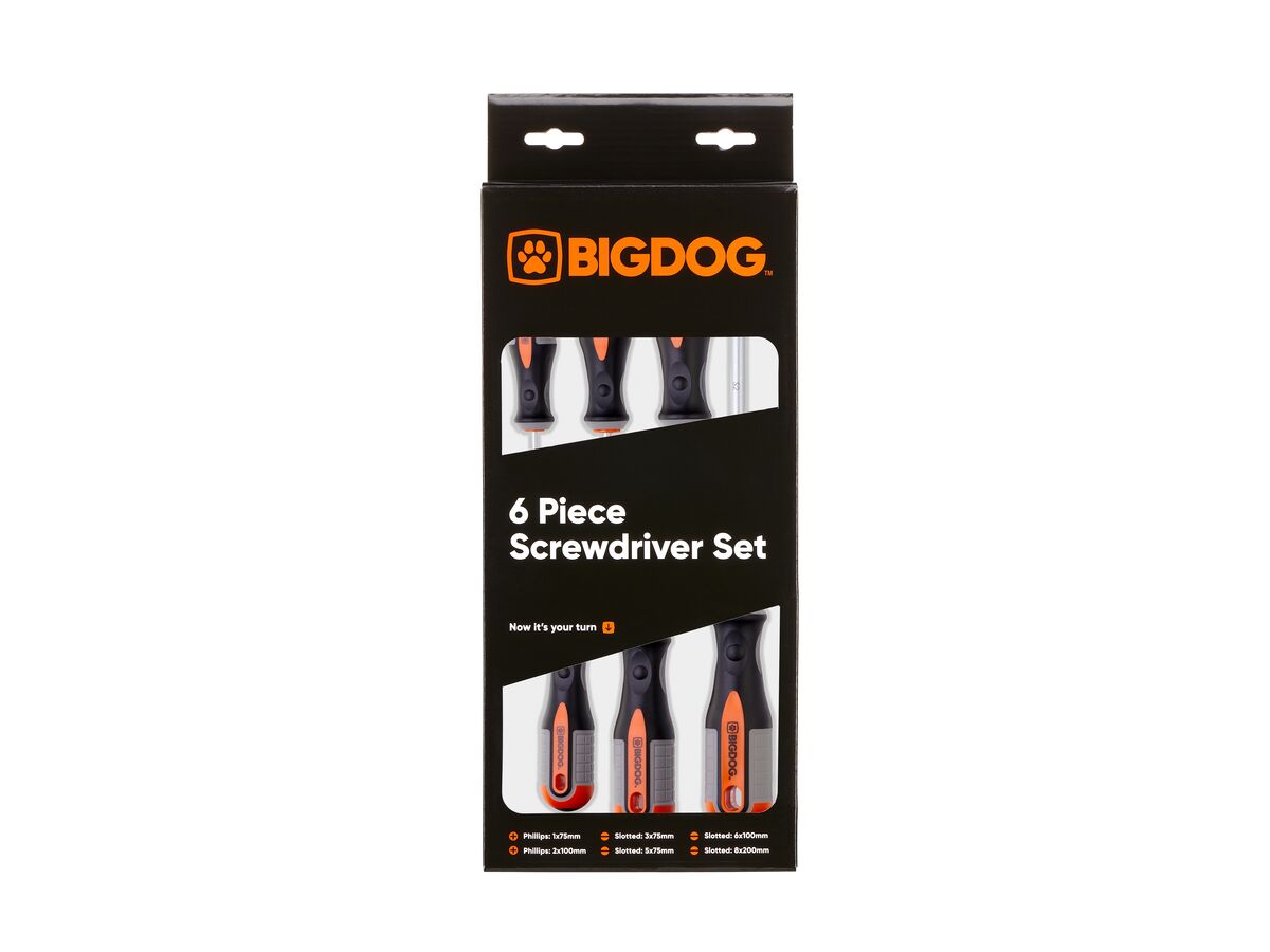 Bigdog Screwdriver Set S2 - 6 Piece