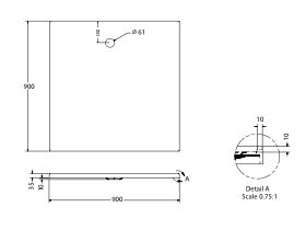 Bristol Torbex MK2 Shower Base 900 x 900