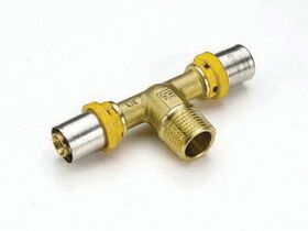 Duopex Gas Crimp Male Tee