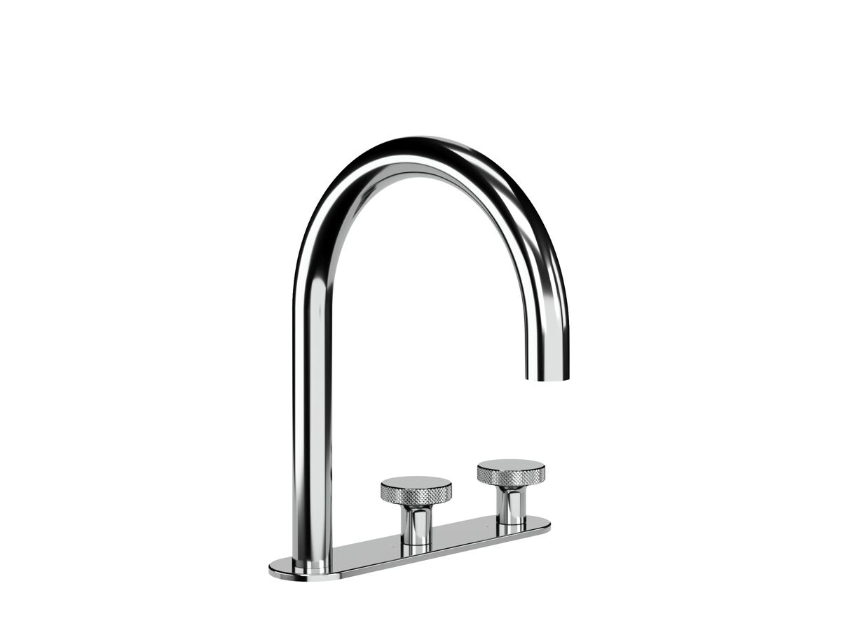 Hero - Faucet Strommen Vara Disc Hob Basin Hostess Tap System Right Hand Chrome (6 Star) Lead Free