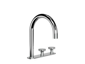 Hero - Faucet Strommen Vara Disc Hob Basin Hostess Tap System Right Hand Chrome (6 Star) Lead Free