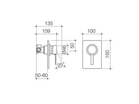 Caroma Liano Bath/Shower Mixer