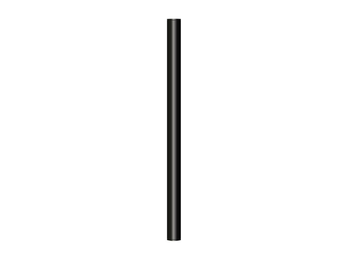 Hydrotherm Pure Vertical Single Heated Towel Rail 900 x 38mm Matte Black