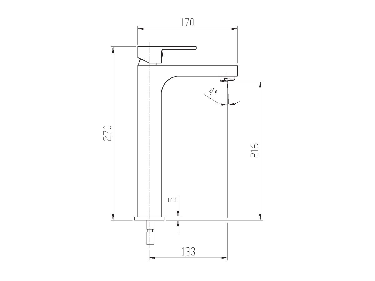 Mizu Soothe Extended Basin Mixer Matte Black (4 Star)