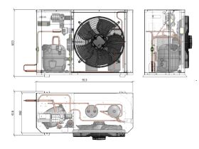 Tecumseh Compac Condensing Unit R404A PAC4519Z 3 Phase