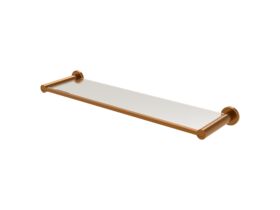 Supporting Image - Mizu Drift Glass Shelf Brushed Bronze