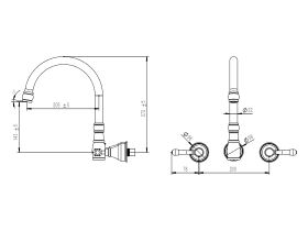 Milli Voir Wall Kitchen Set Lever Handle (4 Star)