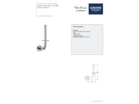 Technical Guide - GROHE Essentials Accessories Spare Toilet Roll Holder Chrome