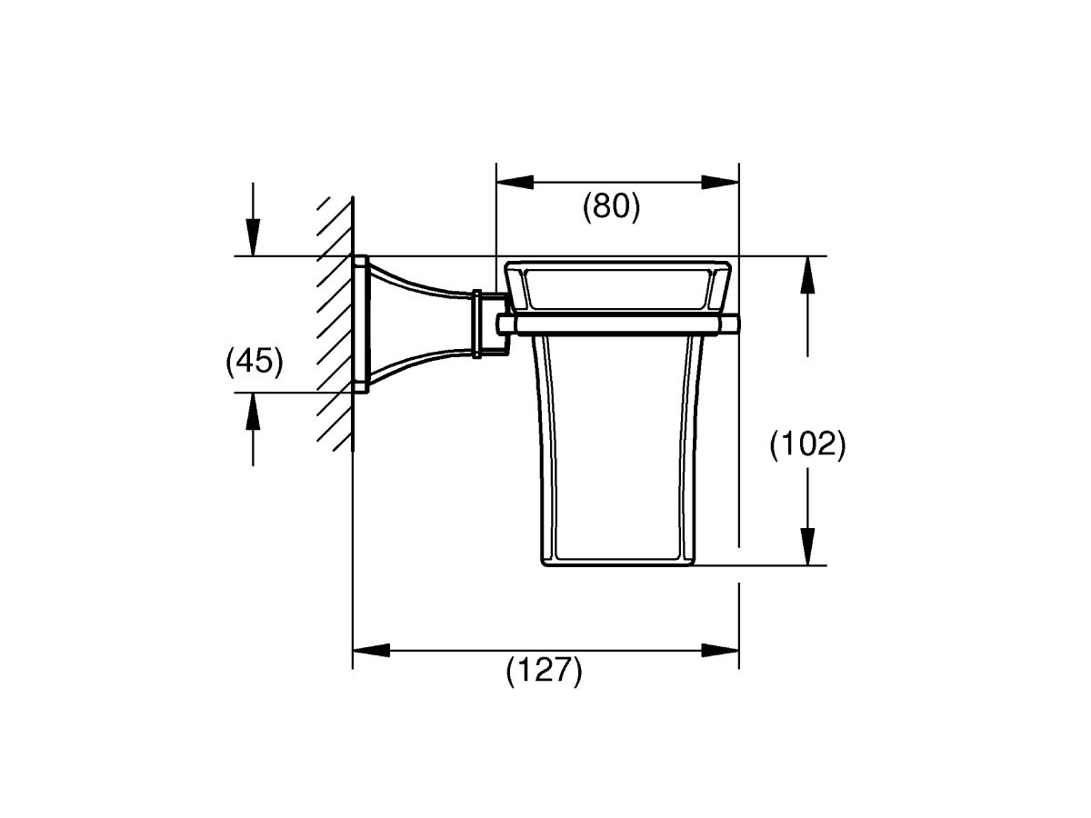 GROHE Grandera Tumbler and Holder Chrome