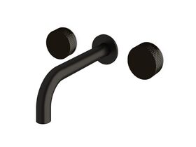 Sussex Pure Bath Set 200mm with Diamond Textured Handles PVD Matte Black