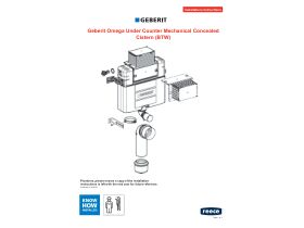 Technical Guide - Geberit Omega Undercounter Cistern Back to Wall (4 Star)